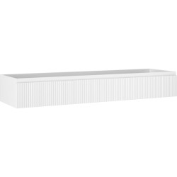 MEXEN/S - Rivel kúpeľňová skrinka pod umývadlo 160, 1 šuplík, reliéf, biela mat (91A20-16023-1-BF01)