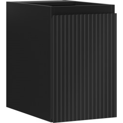 MEXEN/S - Rivel kúpeľňová skrinka pod umývadlo 30, 1 dvierka, reliéf, čierna mat (91A21-03047-1-BF71)
