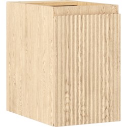MEXEN/S - Rivel kúpeľňová skrinka pod umývadlo 30, 1 dvierka, reliéf, dub (91A21-03047-1-BF81)