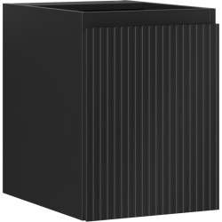 MEXEN/S - Rivel kúpeľňová skrinka pod umývadlo 35, 1 dvierka, reliéf, čierna mat (91A21-03547-1-BF71)
