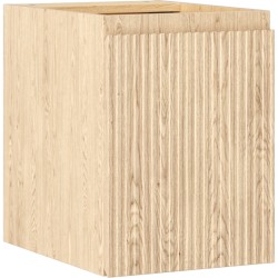 MEXEN/S - Rivel kúpeľňová skrinka pod umývadlo 35, 1 dvierka, reliéf, dub (91A21-03547-1-BF81)