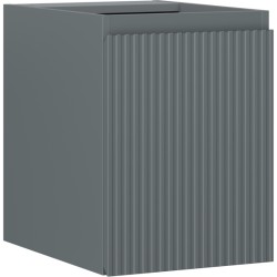 MEXEN/S - Rivel kúpeľňová skrinka pod umývadlo 35, 1 dvierka, reliéf, grafit mat (91A21-03547-1-BF66)