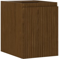 MEXEN/S - Rivel kúpeľňová skrinka pod umývadlo 35, 1 dvierka, reliéf, orech (91A21-03547-1-BF86)