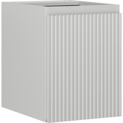 MEXEN/S - Rivel kúpeľňová skrinka pod umývadlo 35, 1 dvierka, reliéf, sivá mat (91A21-03547-1-BF62)