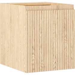 MEXEN/S - Rivel kúpeľňová skrinka pod umývadlo 40, 1 dvierka, reliéf, dub (91A21-04047-1-BF81)