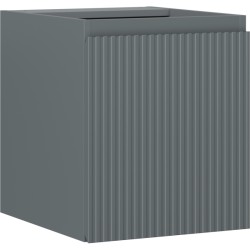 MEXEN/S - Rivel kúpeľňová skrinka pod umývadlo 40, 1 dvierka, reliéf, grafit mat (91A21-04047-1-BF66)