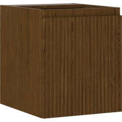 MEXEN/S - Rivel kúpeľňová skrinka pod umývadlo 40, 1 dvierka, reliéf, orech (91A21-04047-1-BF86)