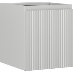 MEXEN/S - Rivel kúpeľňová skrinka pod umývadlo 40, 1 dvierka, reliéf, sivá mat (91A21-04047-1-BF62)
