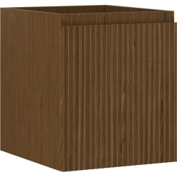 MEXEN/S - Rivel kúpeľňová skrinka pod umývadlo 40, 1 šuplík, reliéf, orech (91A20-04047-1-BF86)