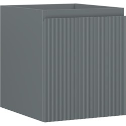 MEXEN/S - Rivel kúpeľňová skrinka pod umývadlo 40, 1 šuplík, reliéf, šedá mat (91A20-04047-1-BF66)