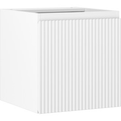 MEXEN/S - Rivel kúpeľňová skrinka pod umývadlo 45, 1 dvierka, reliéf, biela mat (91A21-04547-1-BF01)