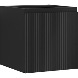 MEXEN/S - Rivel kúpeľňová skrinka pod umývadlo 45, 1 dvierka, reliéf, čierna mat (91A21-04547-1-BF71)