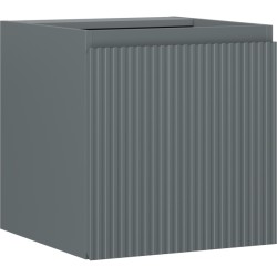 MEXEN/S - Rivel kúpeľňová skrinka pod umývadlo 45, 1 dvierka, reliéf, grafit mat (91A21-04547-1-BF66)