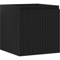 MEXEN/S - Rivel kúpeľňová skrinka pod umývadlo 45, 1 šuplík, reliéf, čierna mat (91A20-04547-1-BF71)