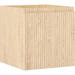 MEXEN/S - Rivel kúpeľňová skrinka pod umývadlo 45, 1 šuplík, reliéf, dub (91A20-04547-1-BF81)