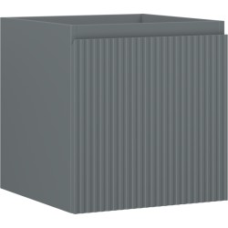 MEXEN/S - Rivel kúpeľňová skrinka pod umývadlo 45, 1 šuplík, reliéf, grafit mat (91A20-04547-1-BF66)