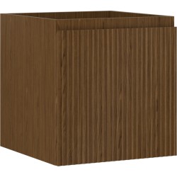 MEXEN/S - Rivel kúpeľňová skrinka pod umývadlo 45, 1 šuplík, reliéf, orech (91A20-04547-1-BF86)