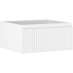 MEXEN/S - Rivel kúpeľňová skrinka pod umývadlo 50, 1 šuplík, reliéf, biela ma (91A20-05023-1-BF01)