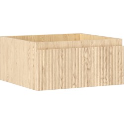 MEXEN/S - Rivel kúpeľňová skrinka pod umývadlo 50, 1 šuplík, reliéf, dub (91A20-05023-1-BF81)