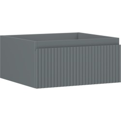 MEXEN/S - Rivel kúpeľňová skrinka pod umývadlo 50, 1 šuplík, reliéf, grafit mat (91A20-05023-1-BF66)