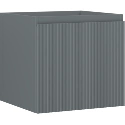 MEXEN/S - Rivel kúpeľňová skrinka pod umývadlo 50, 1 šuplík, reliéf, grafit mat (91A20-05047-1-BF66)