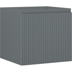 MEXEN/S - Rivel kúpeľňová skrinka pod umývadlo 50, 1 šuplík, reliéf, grafit mat (91A20-05047-1-BF66)