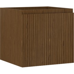 MEXEN/S - Rivel kúpeľňová skrinka pod umývadlo 50, 1 šuplík, reliéf, orech (91A20-05047-1-BF86)