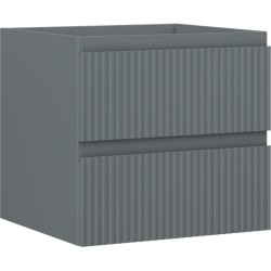 MEXEN/S - Rivel kúpeľňová skrinka pod umývadlo 50, 2 zásuvky, reliéf, grafit mat (91A20-05047-2-BFF66)