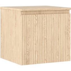 MEXEN/S - Rivel kúpeľňová skrinka pod umývadlo 50 cm s doskou, 1 šuplík, reliéf, dub (91A20-05047-1-BFC81)