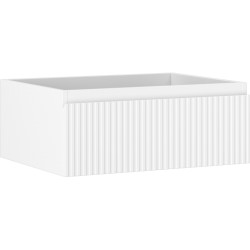 MEXEN/S - Rivel kúpeľňová skrinka pod umývadlo 60, 1 šuplík, reliéf, biela mat (91A20-06023-1-BF01)