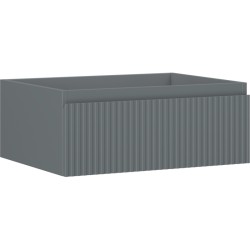 MEXEN/S - Rivel kúpeľňová skrinka pod umývadlo 60, 1 šuplík, reliéf, grafit mat (91A20-06023-1-BF66)