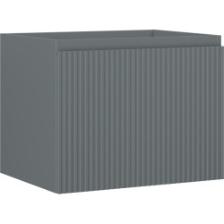 MEXEN/S - Rivel kúpeľňová skrinka pod umývadlo 60, 1 šuplík, reliéf, grafit mat (91A20-06047-1-BF66)