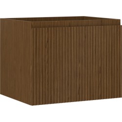 MEXEN/S - Rivel kúpeľňová skrinka pod umývadlo 60, 1 šuplík, reliéf, orech (91A20-06047-1-BF86)