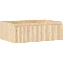 MEXEN/S - Rivel kúpeľňová skrinka pod umývadlo 70, 1 šuplík, reliéf, dub (91A20-07023-1-BF81)