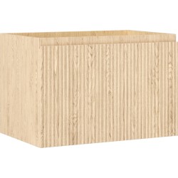 MEXEN/S - Rivel kúpeľňová skrinka pod umývadlo 70, 1 šuplík, reliéf, dub (91A20-07047-1-BF81)