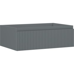 MEXEN/S - Rivel kúpeľňová skrinka pod umývadlo 70, 1 šuplík, reliéf, grafit mat (91A20-07023-1-BF66)