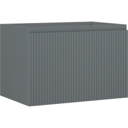 MEXEN/S - Rivel kúpeľňová skrinka pod umývadlo 70, 1 šuplík, reliéf, grafit mat (91A20-07047-1-BF66)