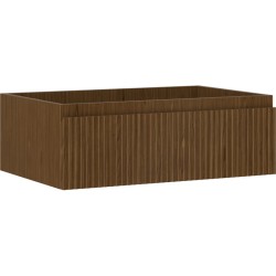 MEXEN/S - Rivel kúpeľňová skrinka pod umývadlo 70, 1 šuplík, reliéf, orech (91A20-07023-1-BF86)