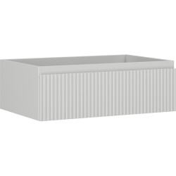 MEXEN/S - Rivel kúpeľňová skrinka pod umývadlo 70, 1 šuplík, reliéf, šedá mat (91A20-07023-1-BF62)