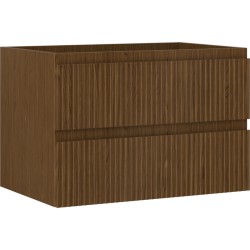 MEXEN/S - Rivel kúpeľňová skrinka pod umývadlo 70, 2 zásuvky, reliéf, orech (91A20-07047-2-BFF86)