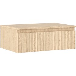 MEXEN/S - Rivel kúpeľňová skrinka pod umývadlo 70 cm s doskou, 1 šuplík, reliéf, dub (91A20-07023-1-BFC81)