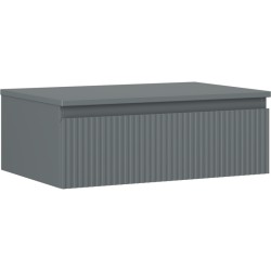 MEXEN/S - Rivel kúpeľňová skrinka pod umývadlo 70 cm s doskou, 1 šuplík, reliéf, grafit mat (91A20-07023-1-BFC66)