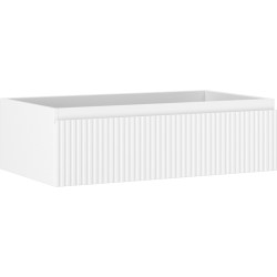 MEXEN/S - Rivel kúpeľňová skrinka pod umývadlo 80, 1 šuplík, reliéf, biela mat (91A20-08023-1-BF01)