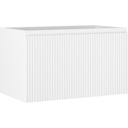 MEXEN/S - Rivel kúpeľňová skrinka pod umývadlo 80, 1 šuplík, reliéf, biela mat (91A20-08047-1-BF01)