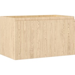 MEXEN/S - Rivel kúpeľňová skrinka pod umývadlo 80, 1 šuplík, reliéf, dub (91A20-08047-1-BF81)