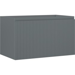 MEXEN/S - Rivel kúpeľňová skrinka pod umývadlo 80, 1 šuplík, reliéf, grafit mat (91A20-08047-1-BF66)