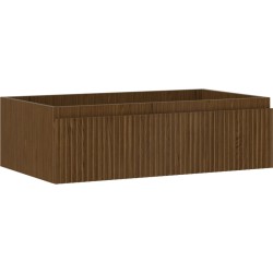 MEXEN/S - Rivel kúpeľňová skrinka pod umývadlo 80, 1 šuplík, reliéf, orech (91A20-08023-1-BF86)