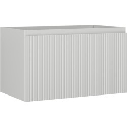 MEXEN/S - Rivel kúpeľňová skrinka pod umývadlo 80, 1 šuplík, reliéf, šedá mat (91A20-08047-1-BF62)