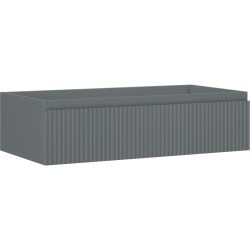 MEXEN/S - Rivel kúpeľňová skrinka pod umývadlo 90, 1 šuplík, reliéf, grafit mat (91A20-09023-1-BF66)