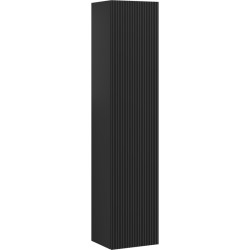 MEXEN/S - Rivel kúpeľňový stĺp 35, 1 dvierka, reliéf, čierna mat (91A21-03016-1-BF71)